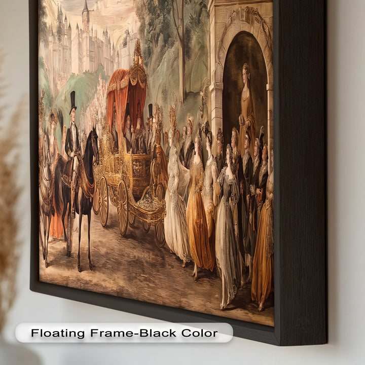 Royal Carriage Procession – Grand Baroque Parade Oil Painting