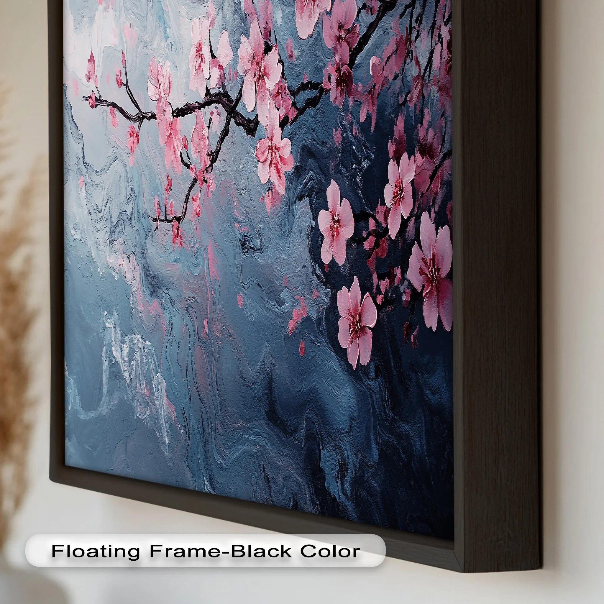 Cherry Blossom Branch Wall Art – Floral Oil Painting – MyPhotoStation