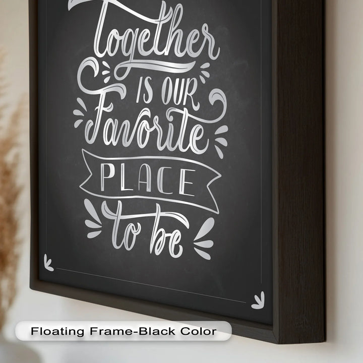 Together Is Our Favorite Place – Modern Oil Paintings - MyPhotoStation