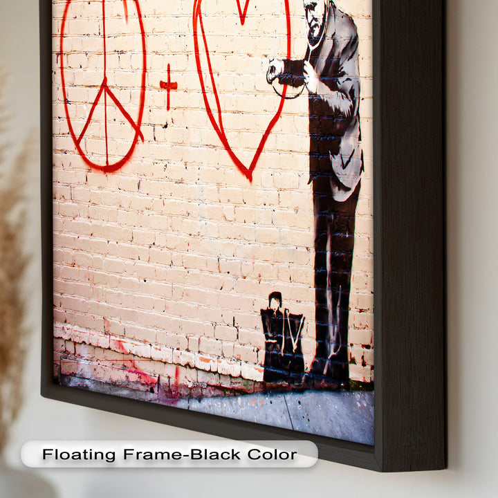 Peace + Love Equation – Banksy Oil Painting