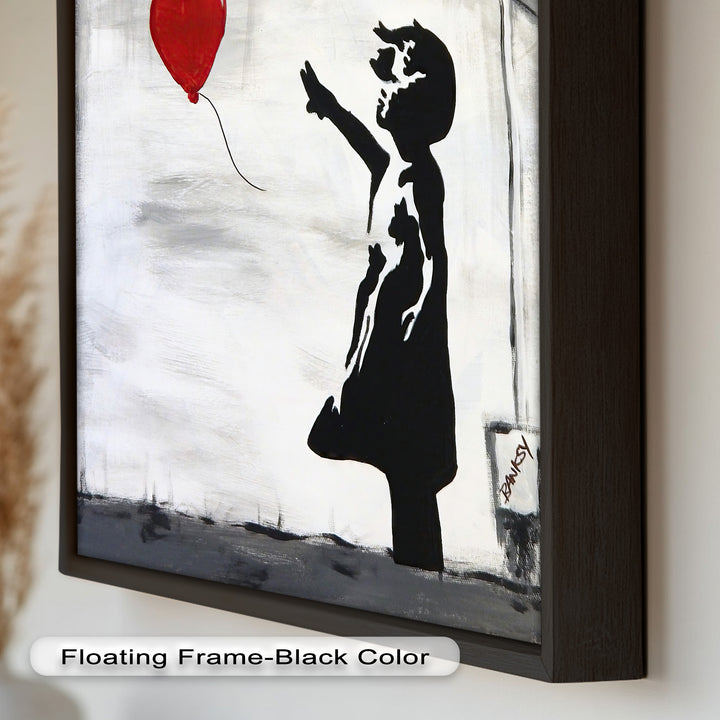 Girl with Heart Balloon – Banksy Oil Painting