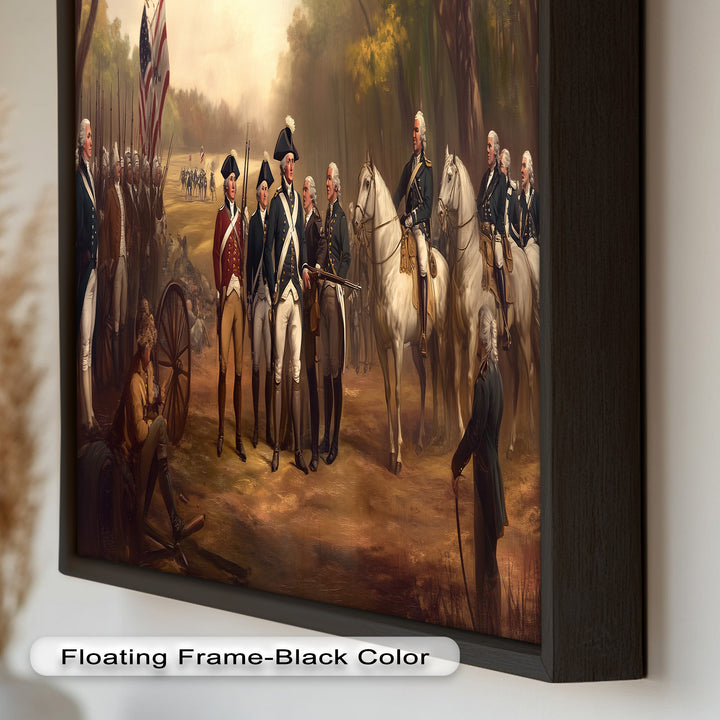 Command and Honor – Revolutionary Army Oil Painting