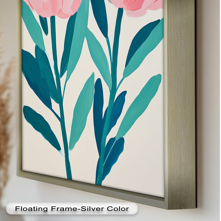 Sunburst Peonies – Modernes Boho-Blumenölgemälde