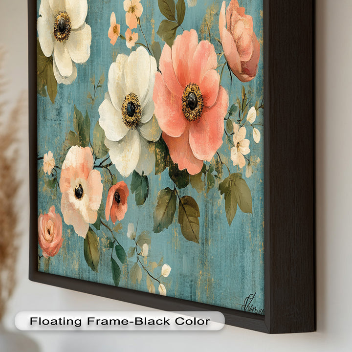 Vintage Bloom – Elegant Floral Oil Painting