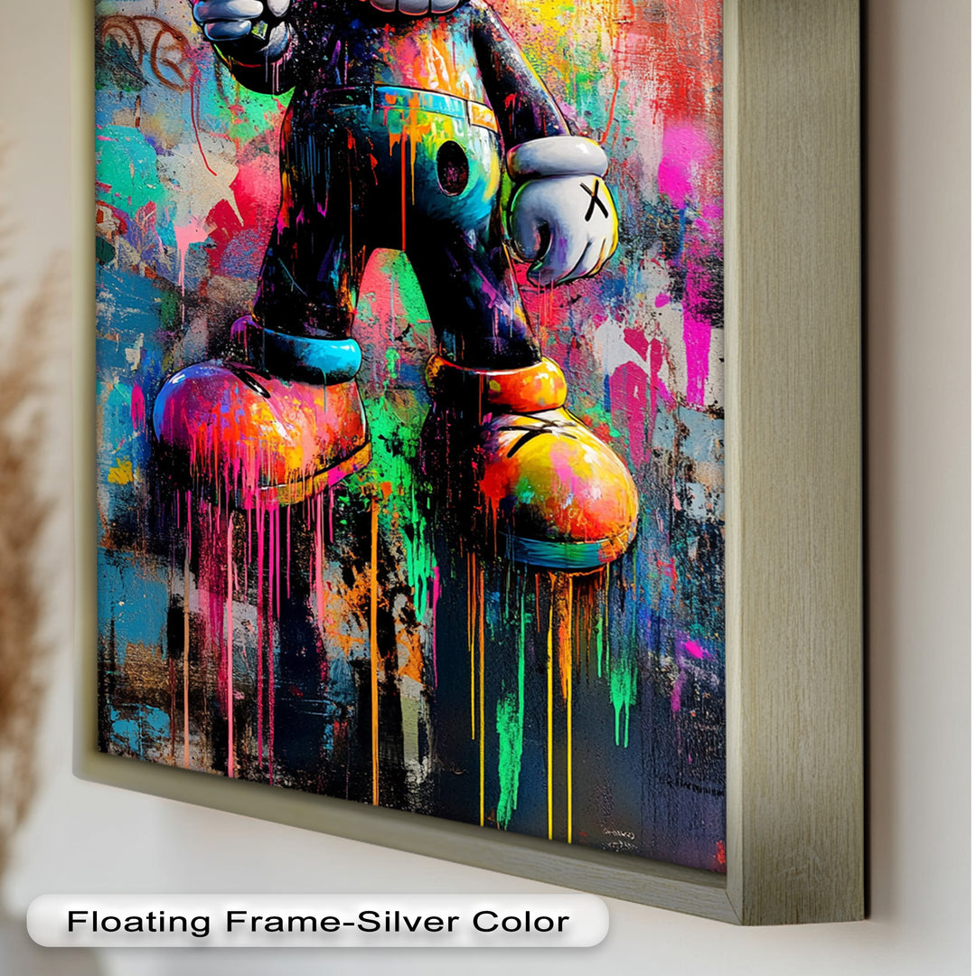 KAWS Street Blaster – Graffiti Pop Oil Painting