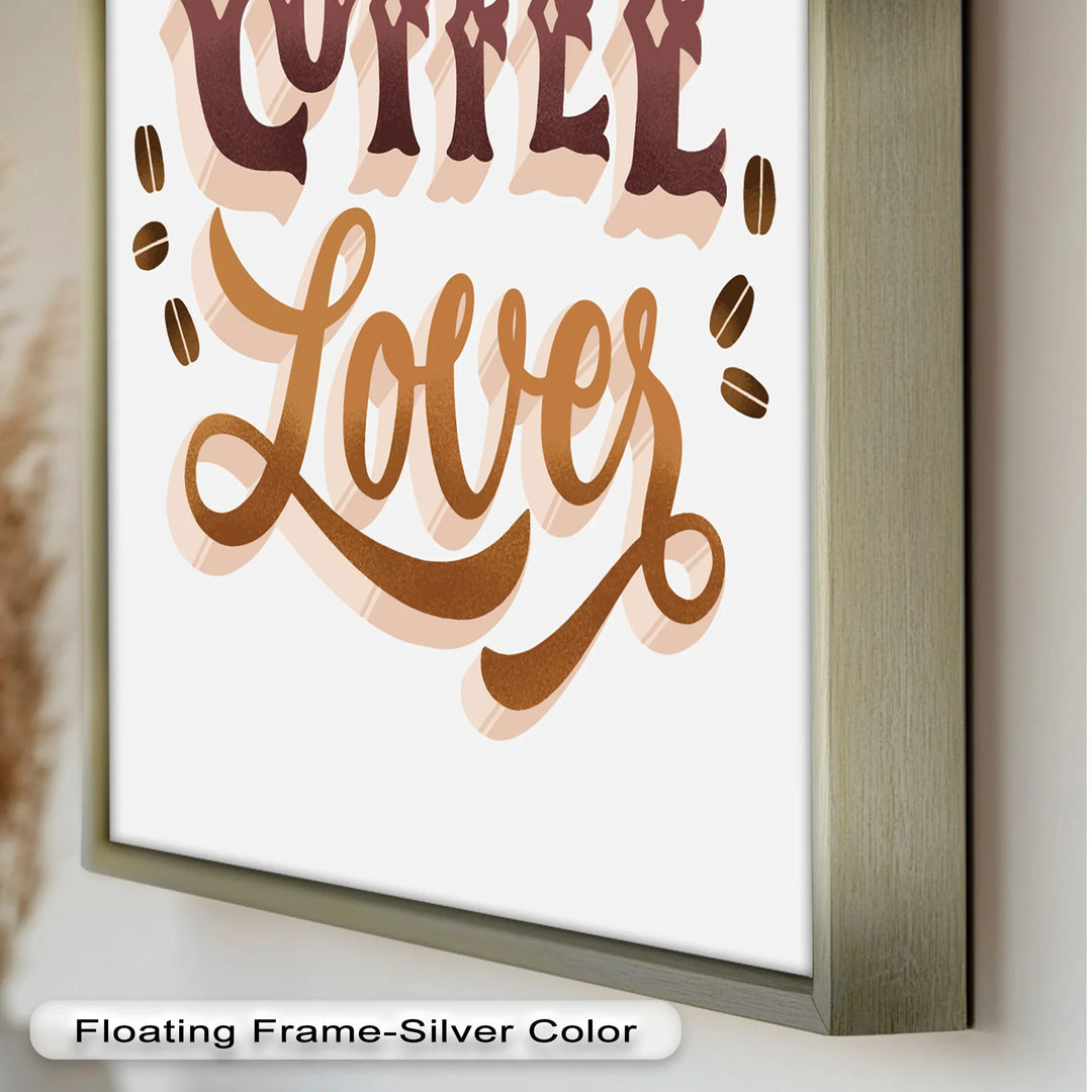 Coffee Lover Typography Art – Coffee Day Oil Painting - MyPhotoStation