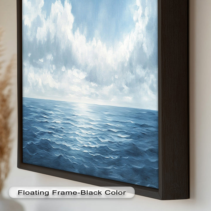 Blue Coastal Art - Ocean Seascape Oil Painting