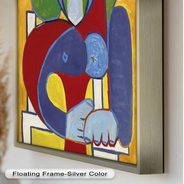 Color Harmony – Abstract Seated Woman Picasso Oil Painting