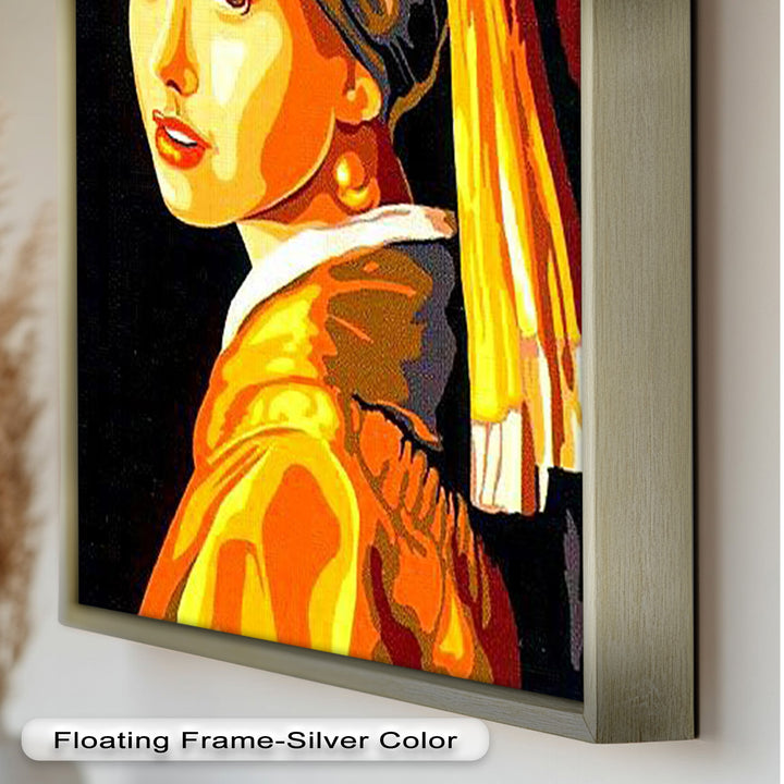 Modern Interpretation of Girl with a Pearl Earring - Renaissance Oil Painting