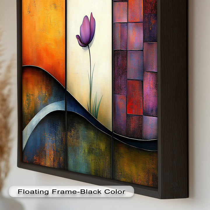 Tulip Dreams Abstract – Floral Modern Oil Painting