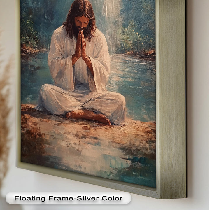 Psalm 46:10 – Be Still and Know Bible Verse Oil Painting