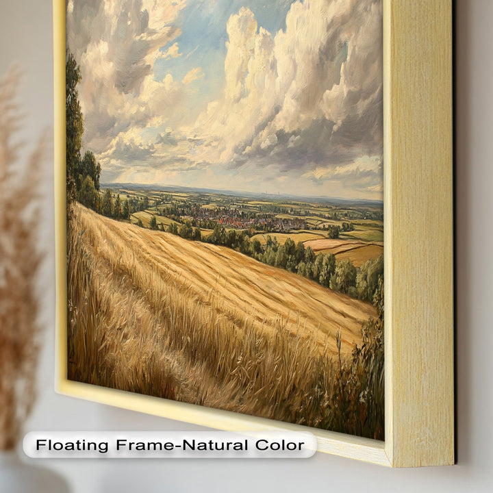 Golden Harvest View – Landscape Oil Paintings