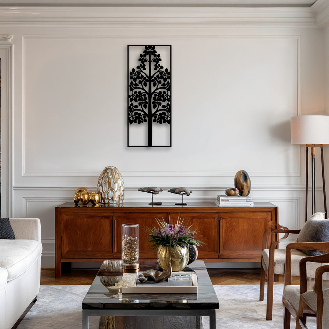 Tree of Life Frame – Elegant Botanical Metal Wall Art