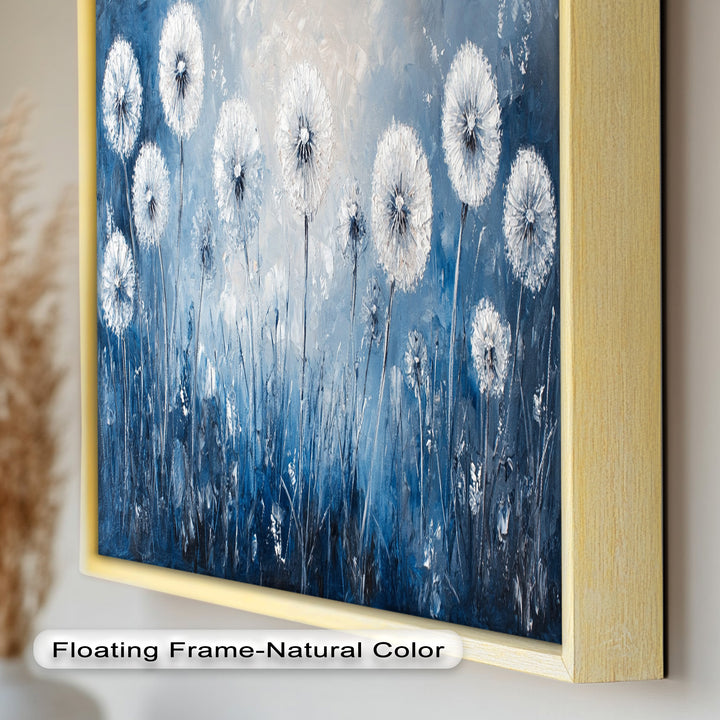 Dreamy Dandelion Field Wall Art – Floral Oil Painting