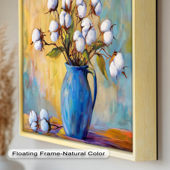 Blue Vase – Floral Oil Painting