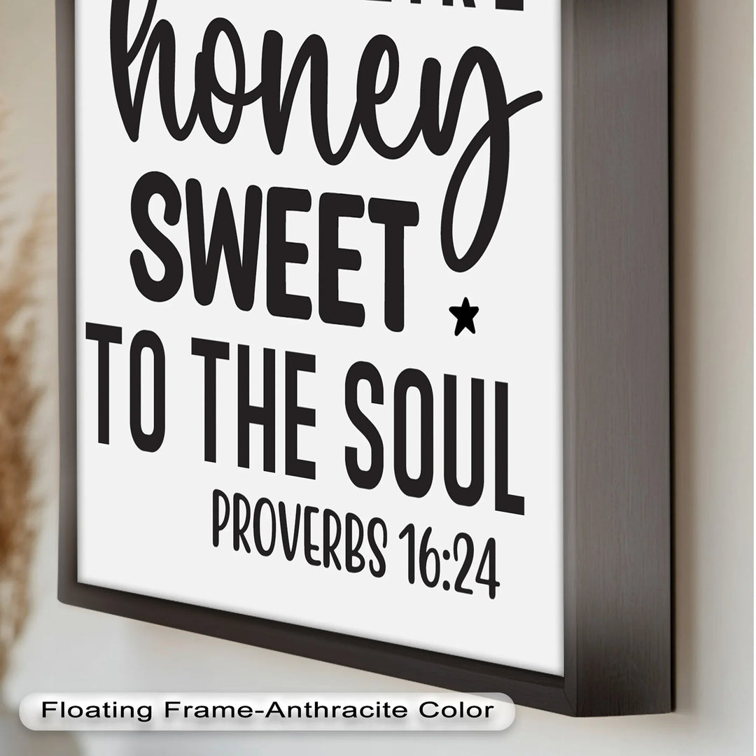 Kind Words Like Honey – Proverbs 16:24 Oil Painting - MyPhotoStation