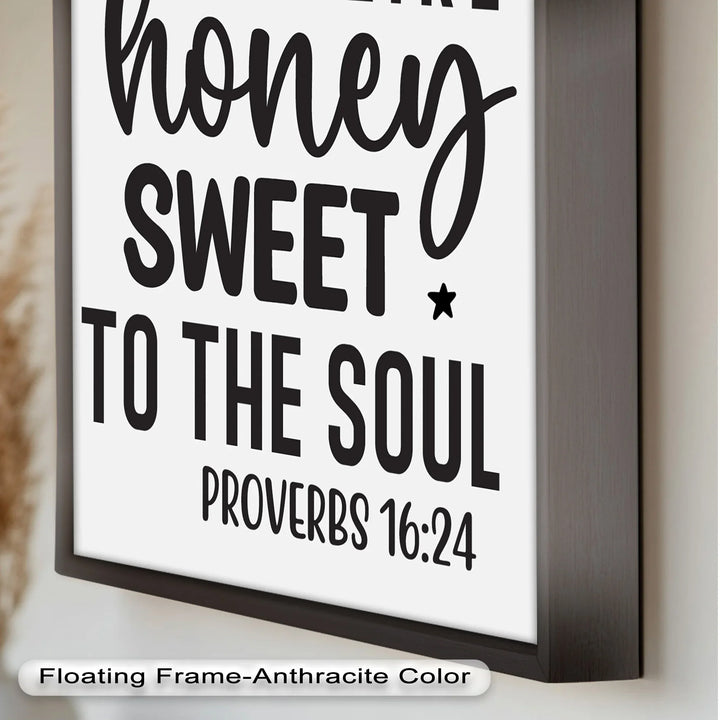 Kind Words Like Honey – Proverbs 16:24 Oil Painting - MyPhotoStation
