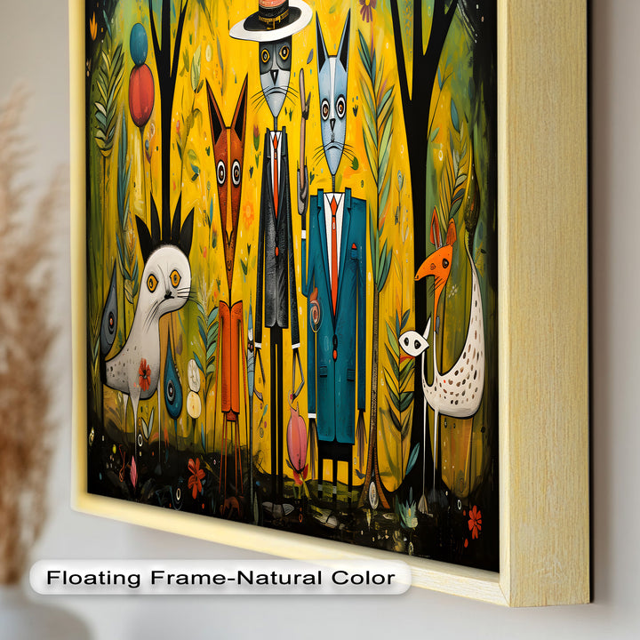 The Dandy Forest – Surreal Animal Portraits in Suits Picasso Oil Painting