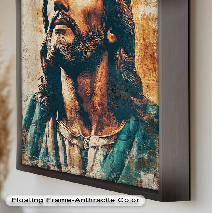 Licht der Gnade – Porträt von Jesus Christus Religiöses Ölgemälde