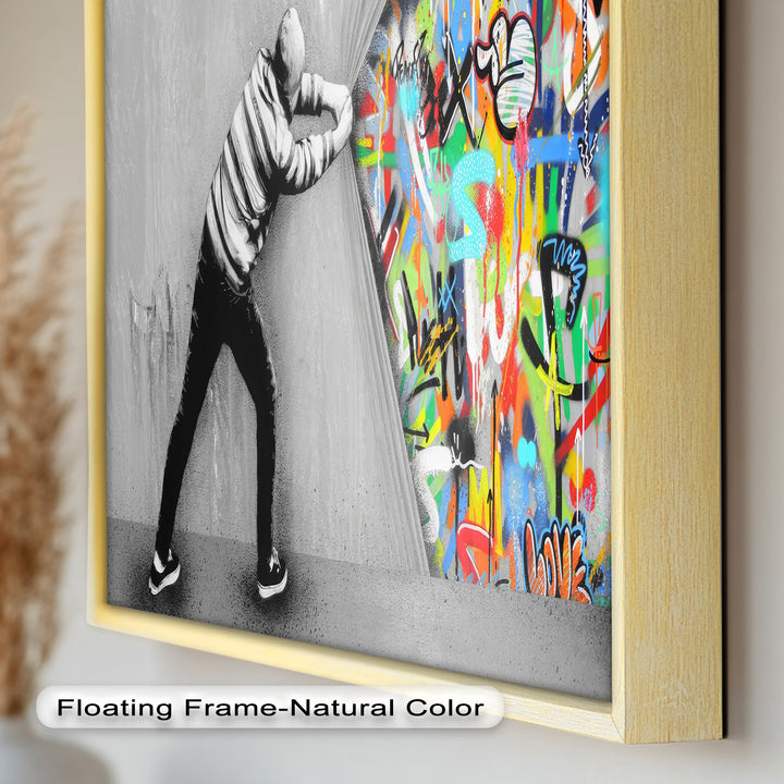 Unveiling the Chaos – Banksy Oil Painting