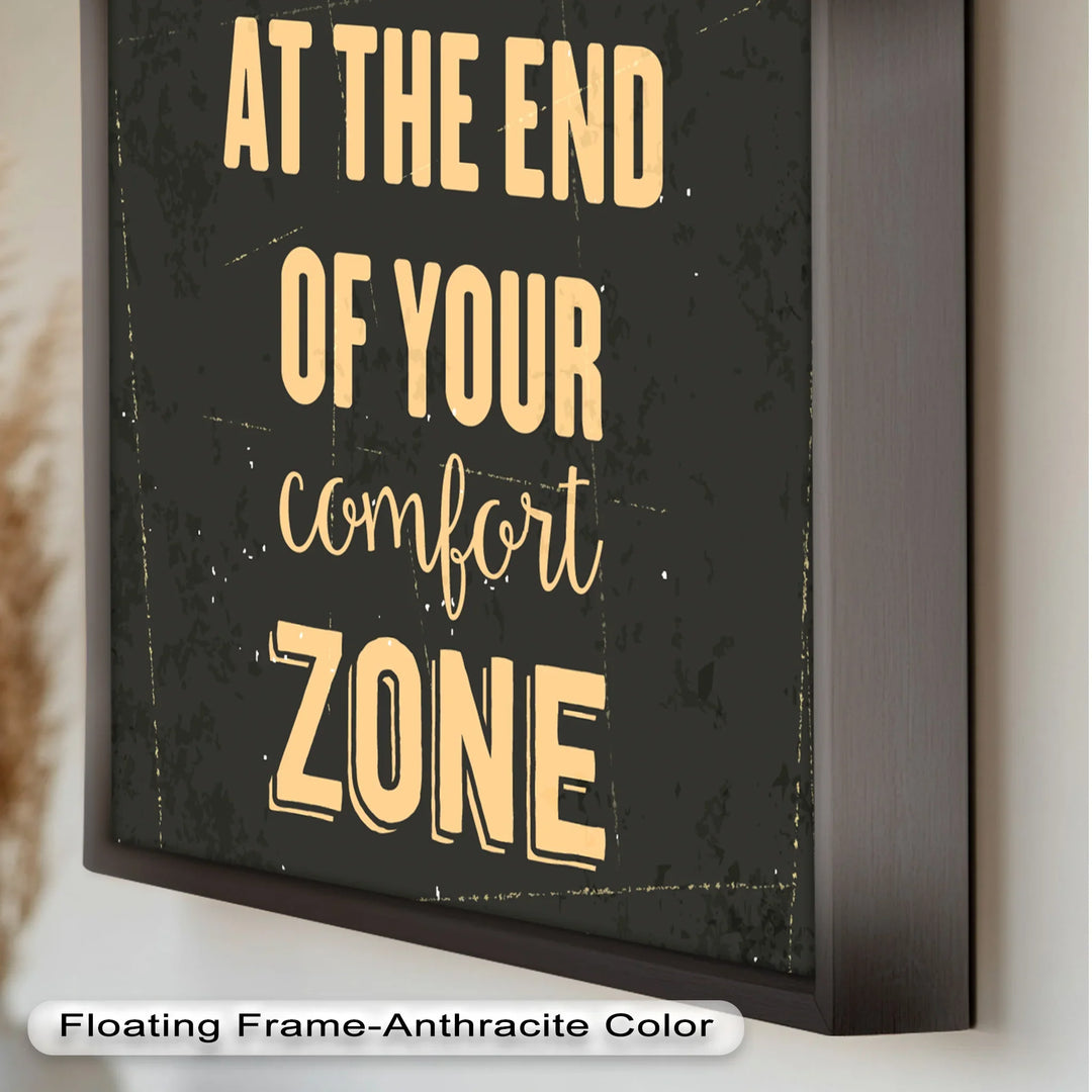 Life Begins at the End – Motivational Oil Painting - MyPhotoStation