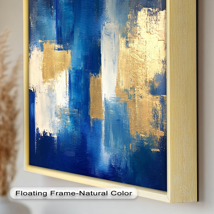 Blue Harmony Abstract – Modernes Ölgemälde