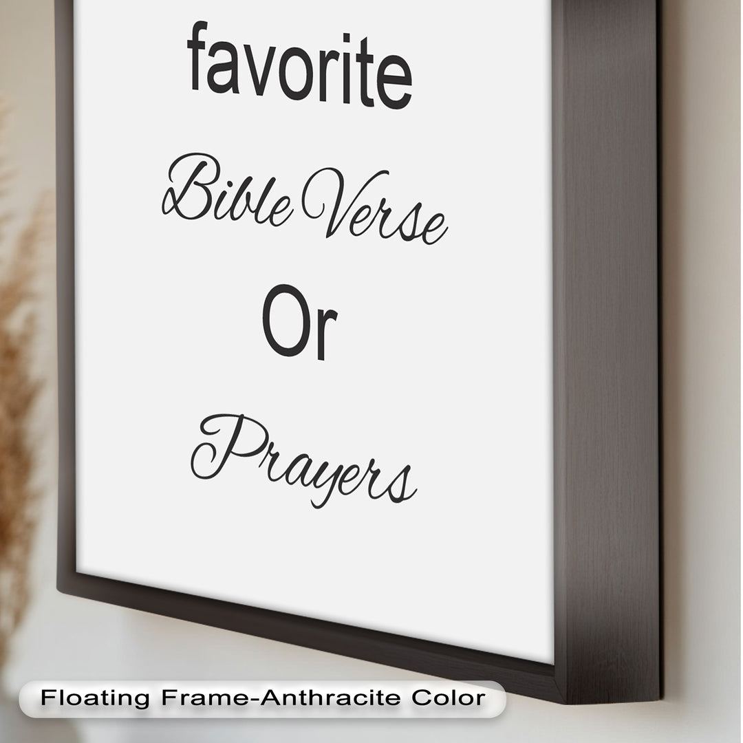Custom Bible Verse Wall Art – Personalized Oil Painting