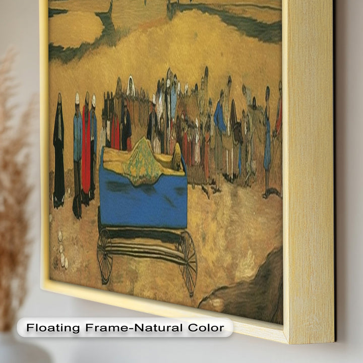 The Funeral Procession – Symbolic Historic Oil Painting
