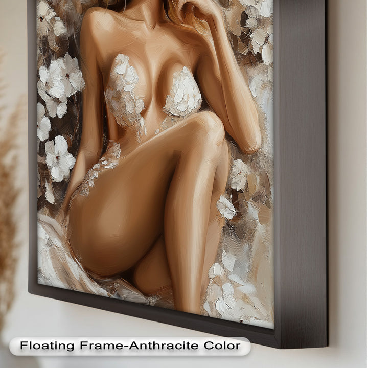 Blossom Muse – Romantic Nude Oil Painting