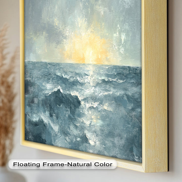 Sunrise Ocean View Decor - Seascape Oil Painting