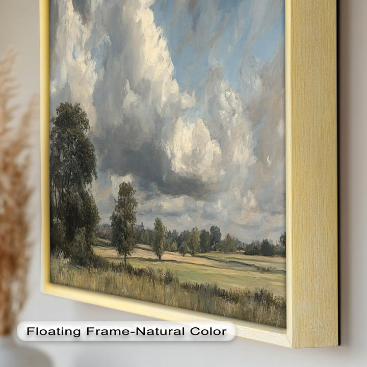 Stürmische ländliche Landschaft – Dramatischer Himmel Ölgemälde