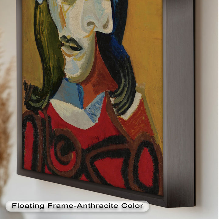 Abstract Portrait with Red Garment - Picasso Oil Painting
