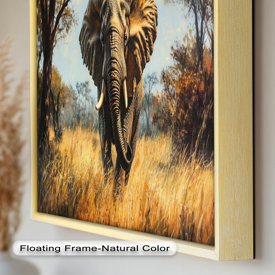 Guardian of the Wild – Elephant Oil Painting