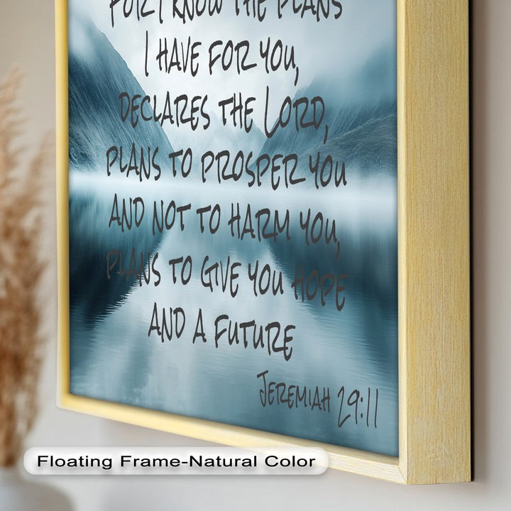 Jeremiah 29:11 – God's Plan Bible Verse Oil Painting
