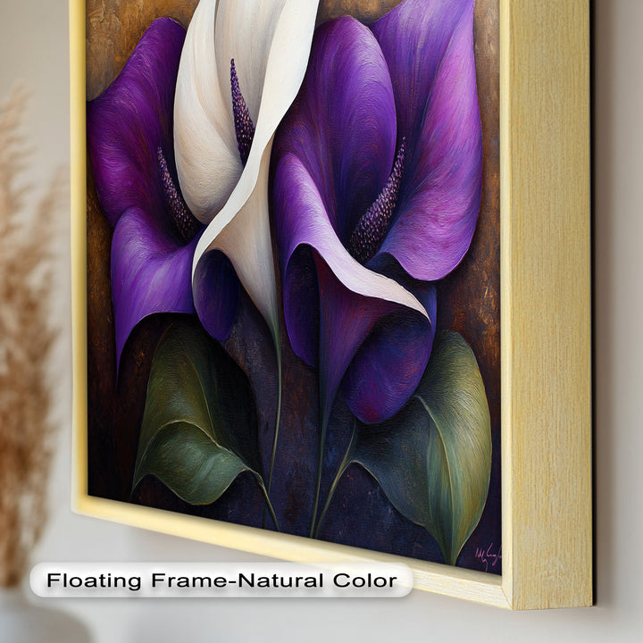 Purple Tulips – Luxurious Floral Oil Painting