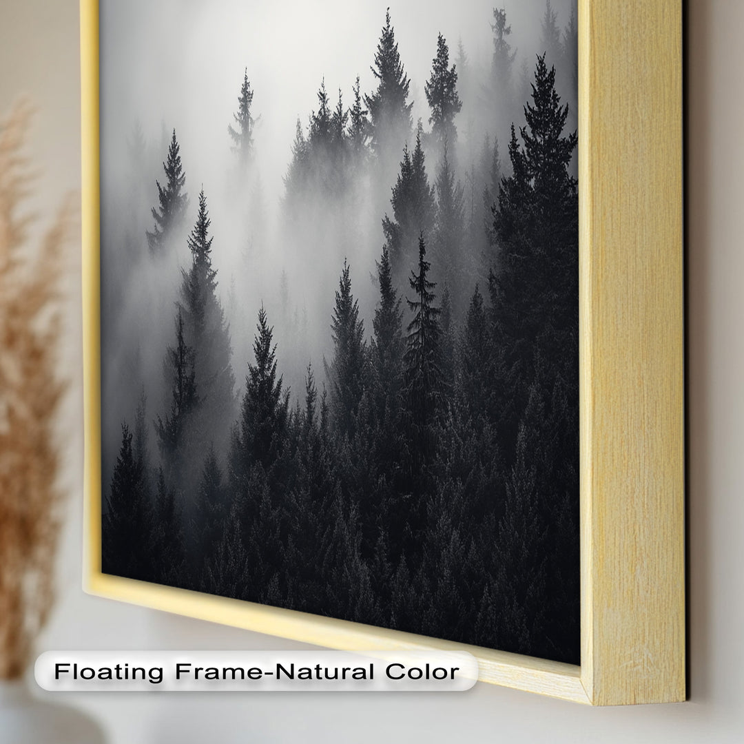 Flüstern im Nebel – Wald-Ölgemälde