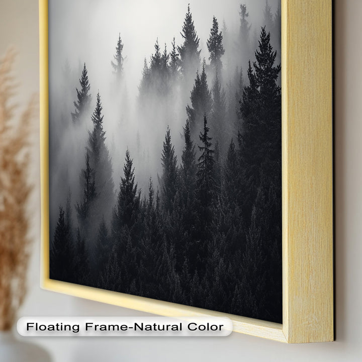 Flüstern im Nebel – Wald-Ölgemälde