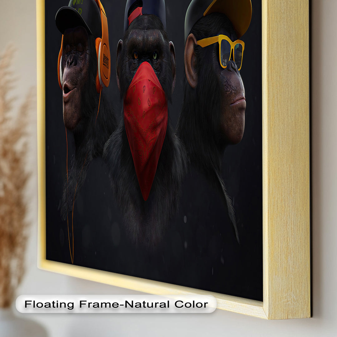Urban Evolution – Streetwise Chimp Collective Banksy Oil Painting
