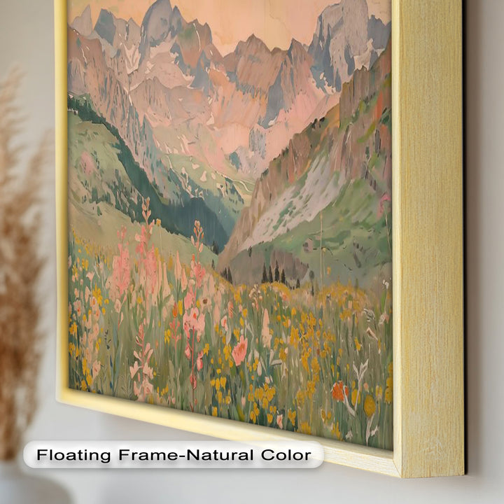 Wildflower Mountain – Serene Landscape Oil Painting