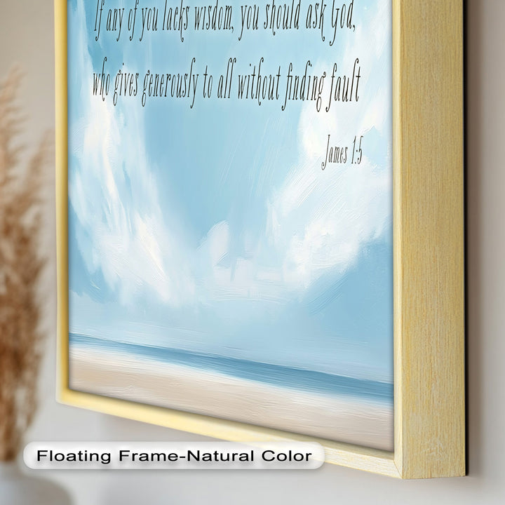 James 1:5 – Ask God for Wisdom Bible Verse Oil Painting