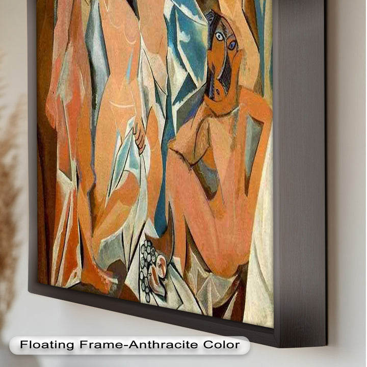 Echoes of Les Demoiselles – Picasso-Inspired Cubist Nude Figures Oil Painting