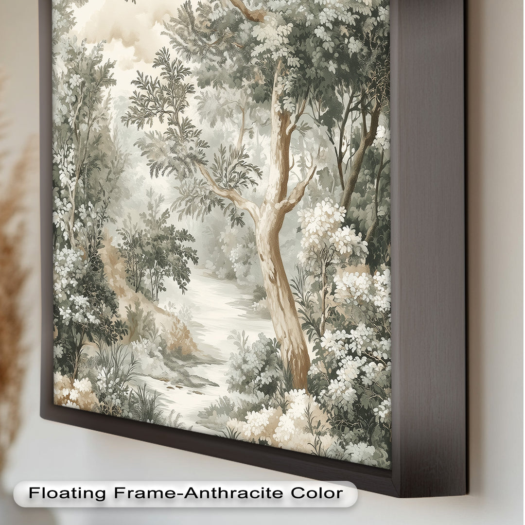 Antique Nature Wall Art-Forest Landscape Oil Paintin