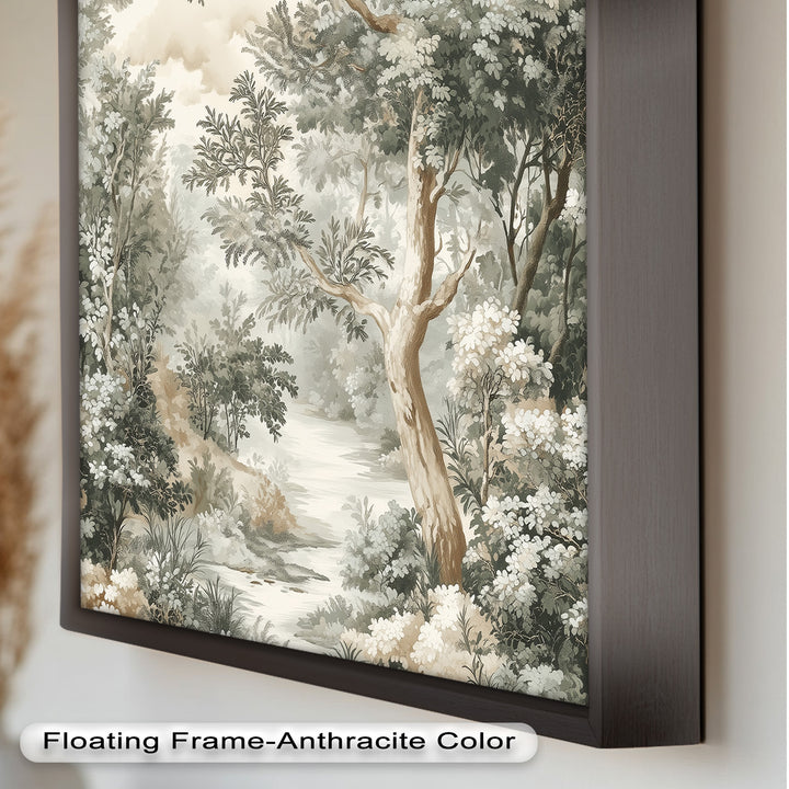 Antique Nature Wall Art-Forest Landscape Oil Paintin