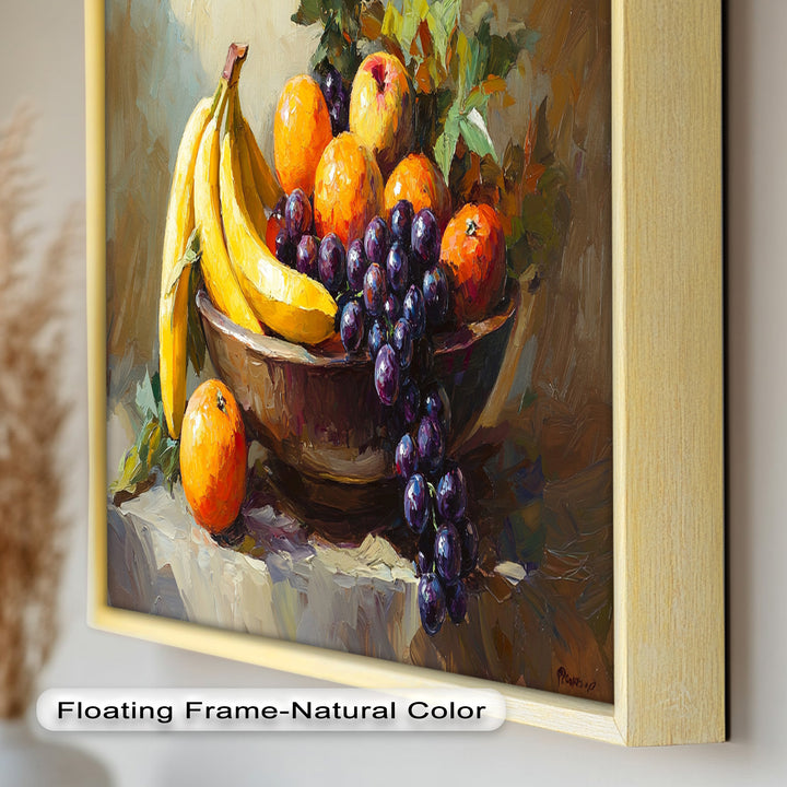 Banana & Grape Fruit Art – Kitchen Wall Oil Painting
