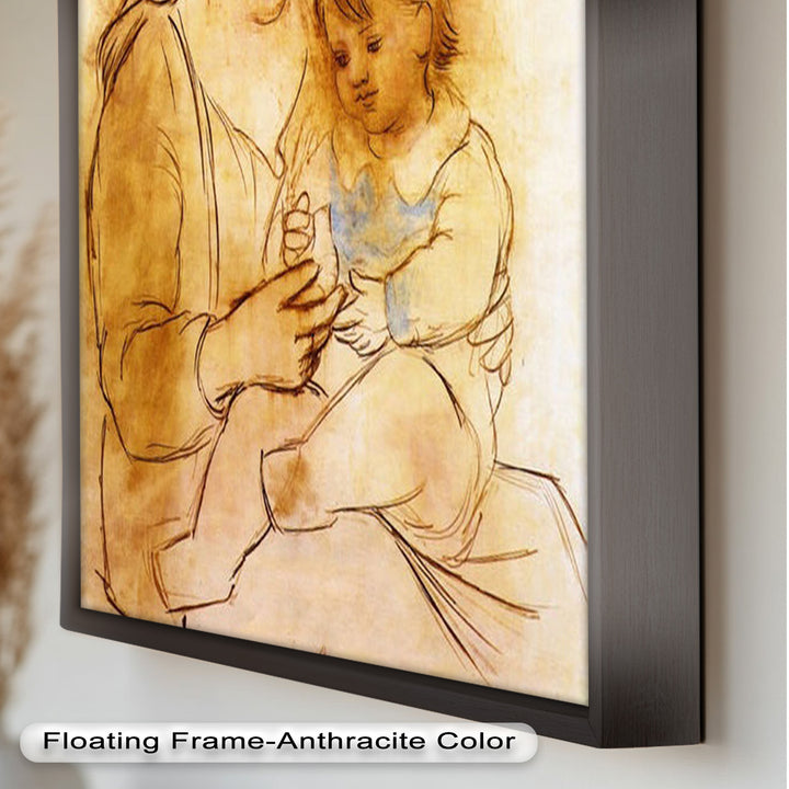 Tender Affection – Mother and Child Picasso Oil Painting