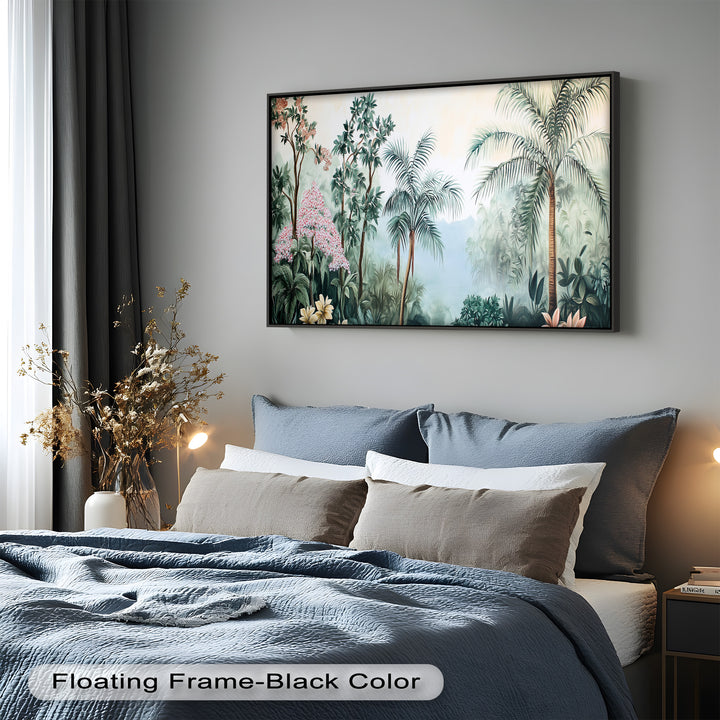 Jungle View – Tropical Floral Oil Painting