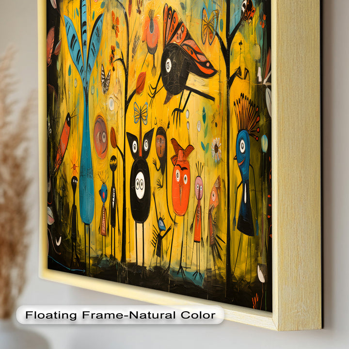 Whimsy in the Wild – Surreal Forest Creature Picasso Oil Painting