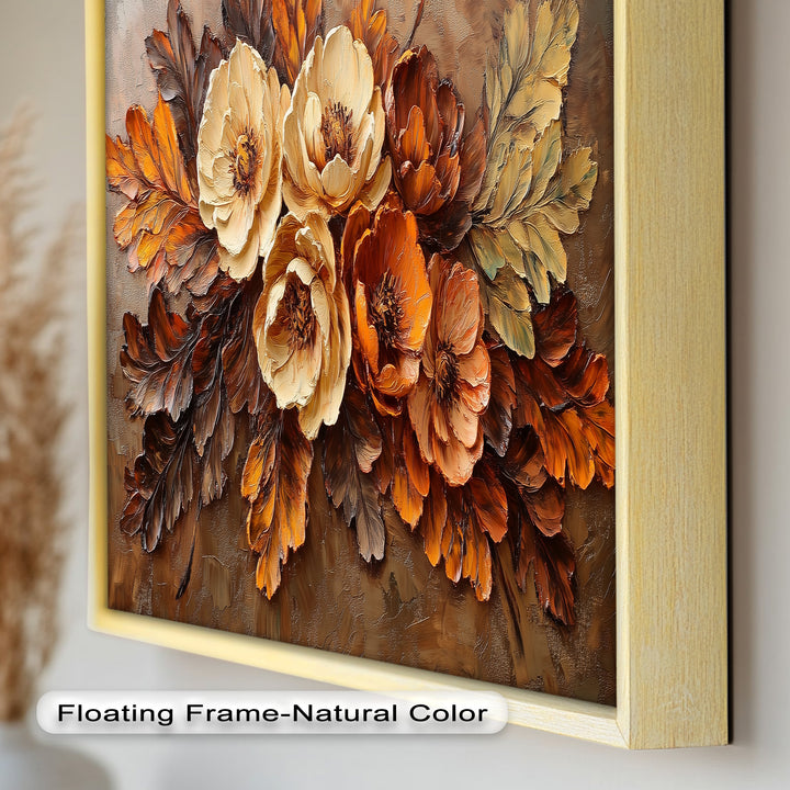 Golden Autumn Florals – Botanical Oil Paintings