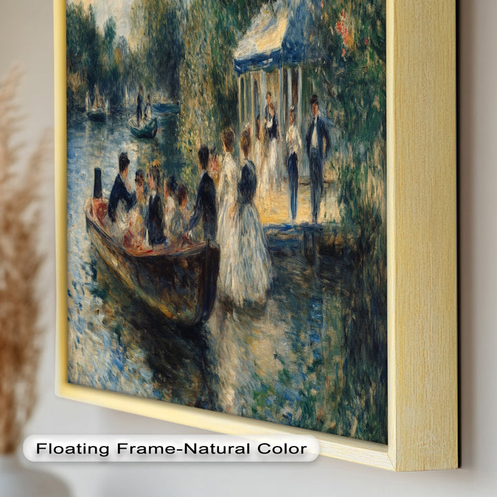 Afternoon Gathering by the River – Impressionist Oil Painting
