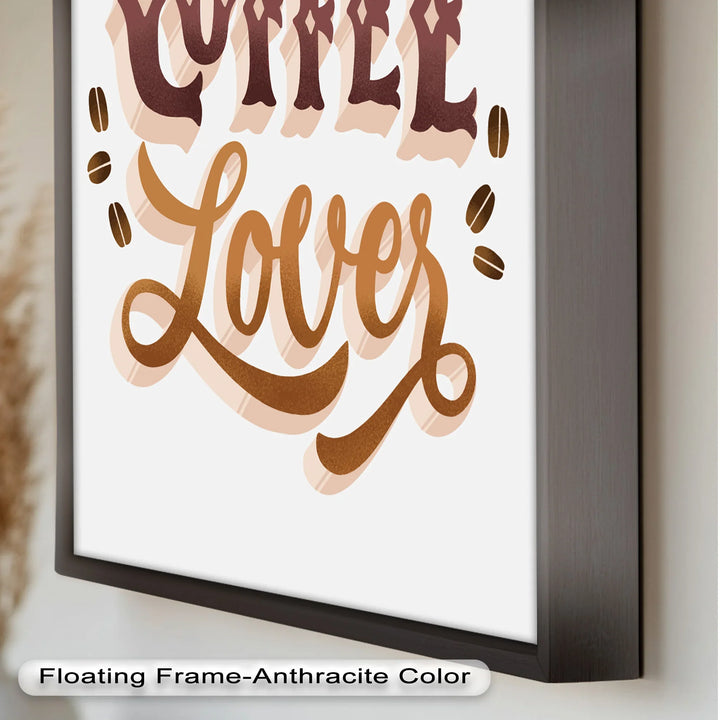 Coffee Lover Typography Art – Coffee Day Oil Painting - MyPhotoStation